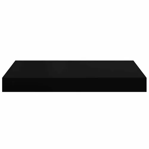 étagères Murales Flottantes 2 Pièces Noir 40x23,5x3,8 Cm Mdf