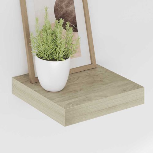 étagère Flottante Murale Chêne 23x23,5x3,8 Cm Mdf