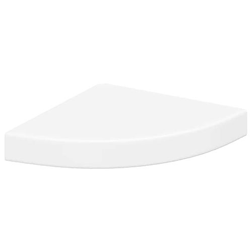 étagères D'angle Flottantes 2 Pièces Blanc 25x25x3,8 Cm Mdf