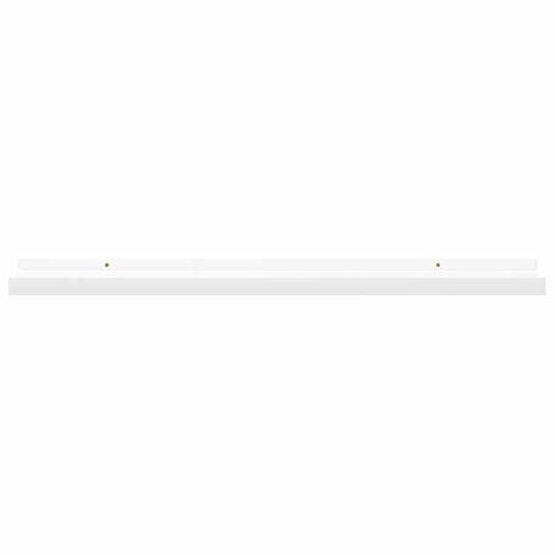 étagères À Rebord Pour Cadre Photo 2 Pièces Blanc 80x9x3 Cm Mdf
