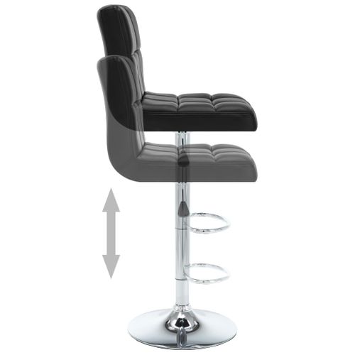 Tabourets De Bar Lot De 2 Noir Simili