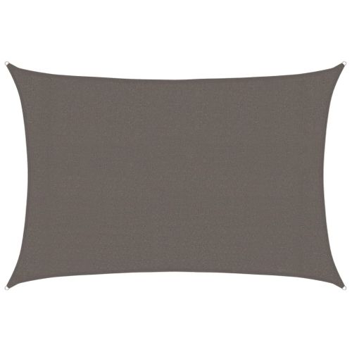 Voile D'ombrage 160 G/m² Anthracite 3,5x5 M PEHD - Parasol - Voile D'ombrage - Parasol