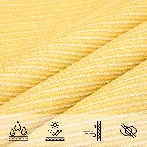 Voile D'ombrage 5x8 M Pehd 160 G/m² Beige Résistant Aux Uv Respirant Extérieur