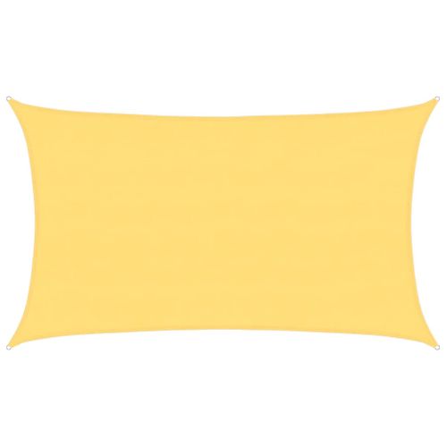 Voile D'ombrage 5x8 M Pehd 160 G/m² Beige Résistant Aux Uv Respirant Extérieur