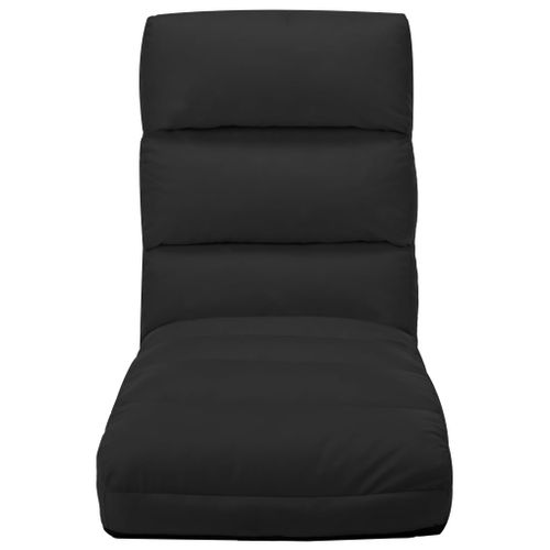 Chaise Pliable De Sol Noir Simili