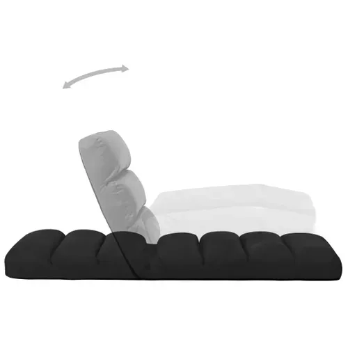 Chaise Pliable De Sol Noir Simili