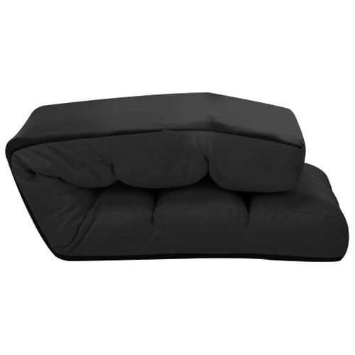 Chaise Pliable De Sol Noir Simili