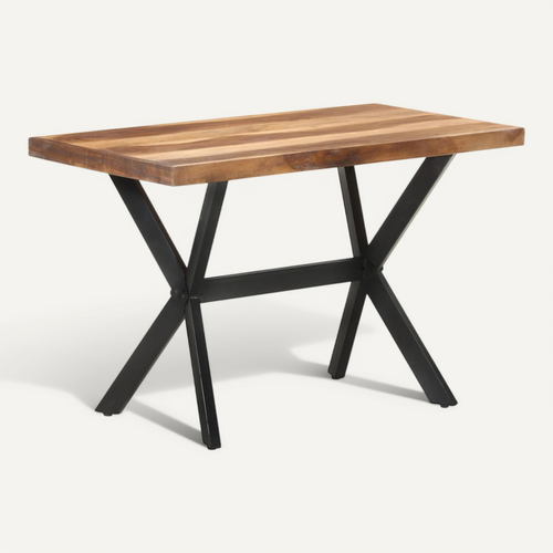 Table De Salle À Manger 120x60x75 Cm Bois Avec Finition Miel