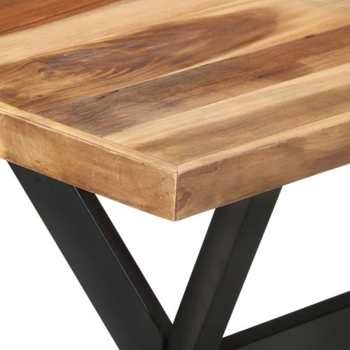 Table De Salle À Manger 120x60x75 Cm Bois Avec Finition Miel