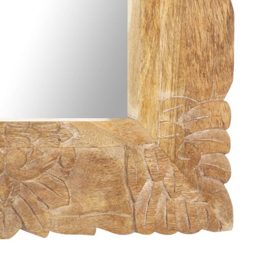 Miroir 110x50 Cm Bois De Manguier Massif