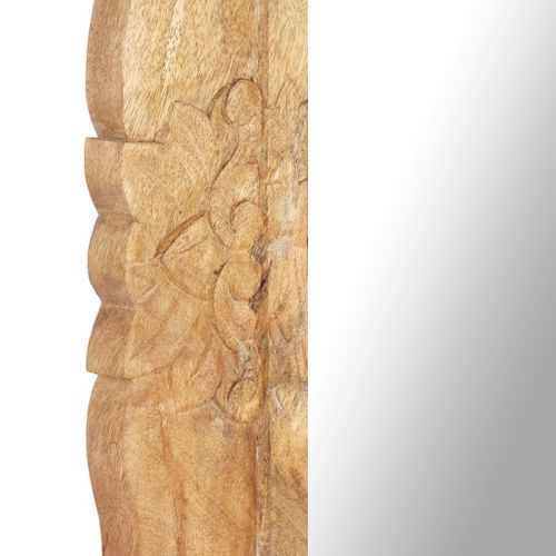 Miroir 110x50 Cm Bois De Manguier Massif