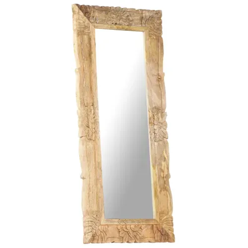Miroir 110x50 Cm Bois De Manguier Massif