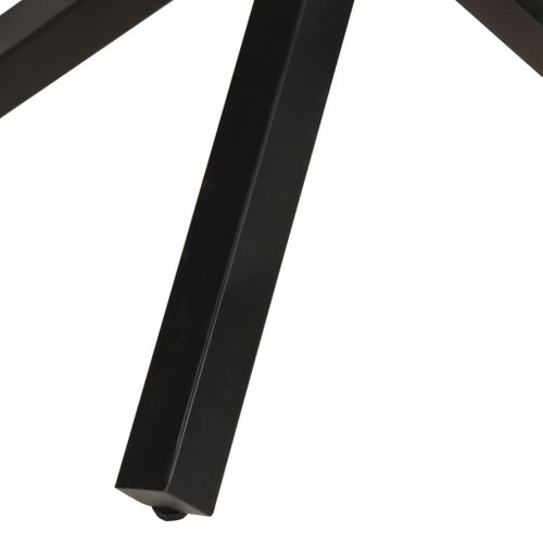 Table À Dîner Ronde 100x100x75 Cm Bois De Récupération Massif