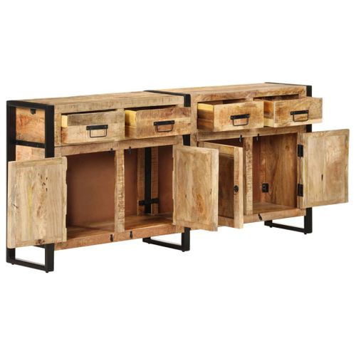 Buffet 172x35x80 Cm Bois De Manguier Massif