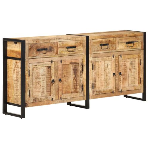 Buffet 172x35x80 Cm Bois De Manguier Massif