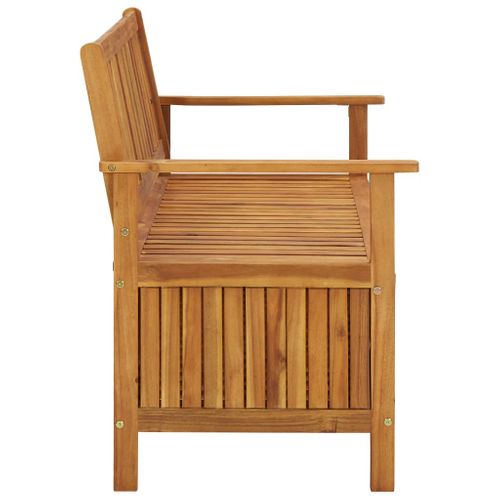 Banc De Rangement Jardin 120 Cm Bois Massif Acacia