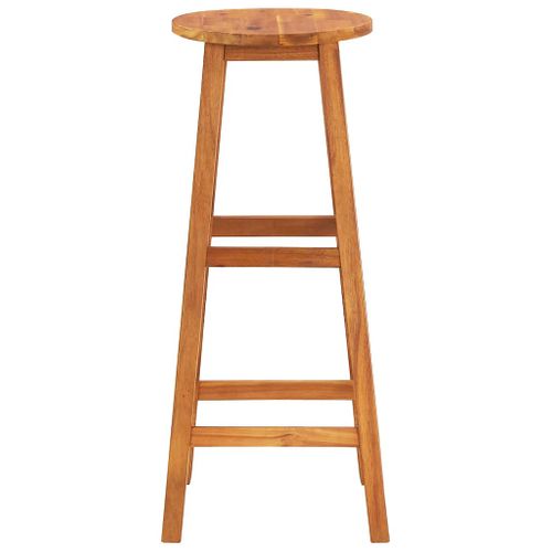 Tabourets De Bar Lot De 4 Bois D'acacia Solide