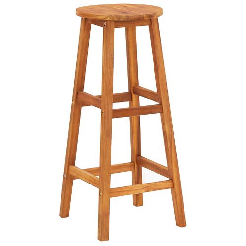 Tabourets De Bar Lot De 4 Bois D'acacia Solide
