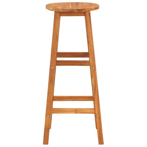 Tabourets De Bar Lot De 4 Bois D'acacia Solide