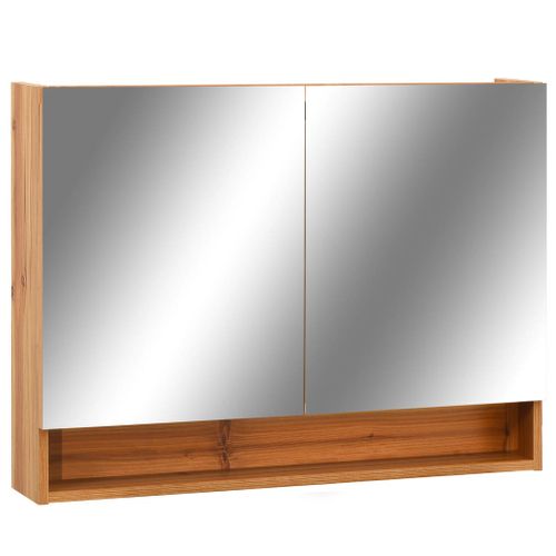 Armoire De Salle De Bain KARAT Nebraska - Meuble De Toilette 20x30x60 Cm Avec Étagères Réglables - Blanc
