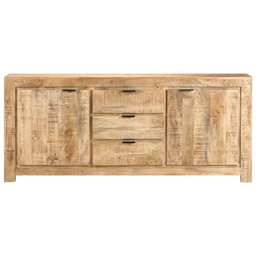 Buffet 175x40x75 Cm Bois De Manguier Brut