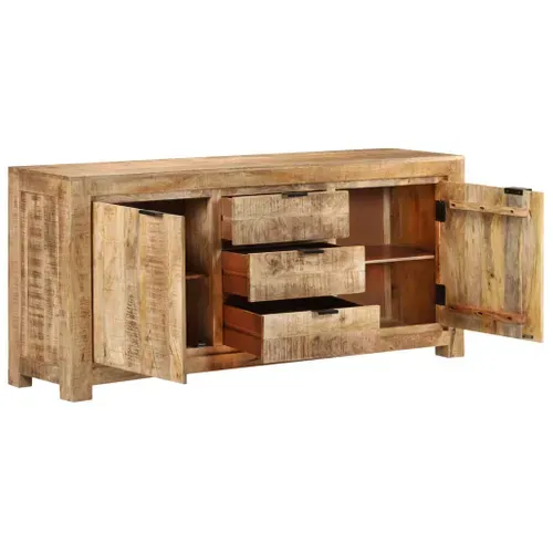 Buffet 175x40x75 Cm Bois De Manguier Brut