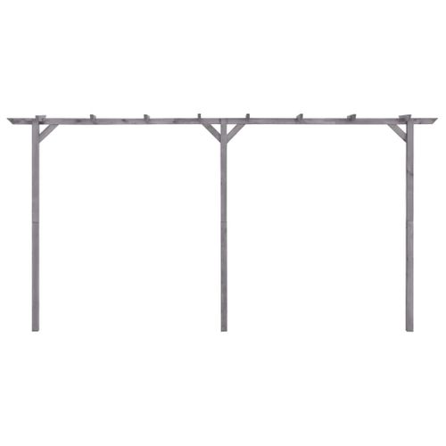 Pergola De Jardin Gris 400x40x205 Cm Bois De Pin Imprégné