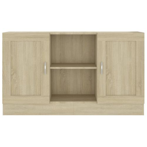 Buffet Chêne Sonoma 120x30,5x70 Cm Aggloméré Armoire Latérale Meuble De Rangement Chambre