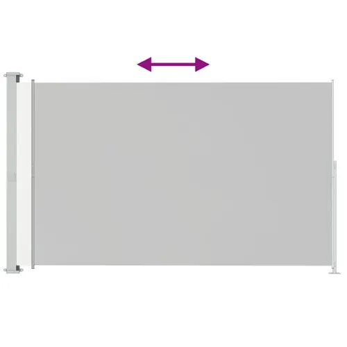 Auvent Latéral Rétractable De Patio 220x300 Cm Crème