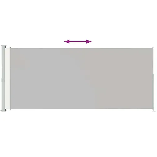 Auvent Latéral Rétractable De Patio 220x500 Cm Crème