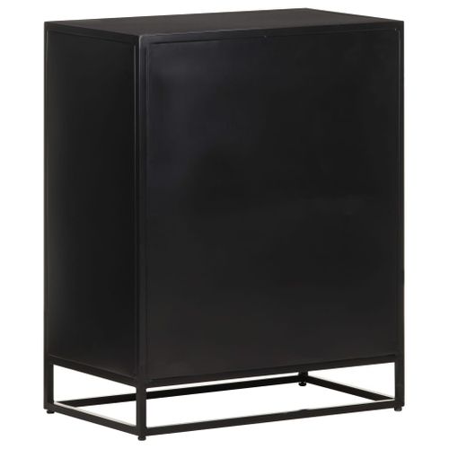 Buffet 60x35x75 Cm Bois De Manguier Brut