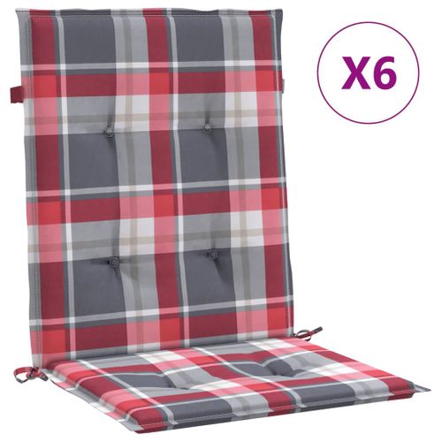Detex® 6x Coussins de chaise - 100% Polyester - Pour chaise à
