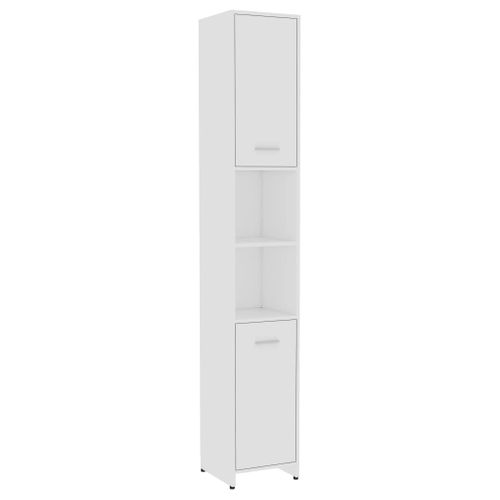 Ensemble De Meubles De Salle De Bain 3 Pièces Aggloméré - Blanc