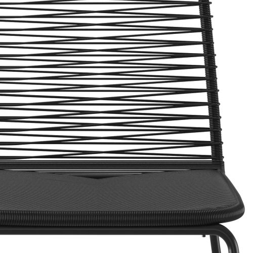 Chaises D'extérieur 4 PCs Résine Tressée Noir