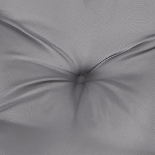 Coussins De Chaise Lot De 2 Gris 50x50x7 Cm Tissu Oxford
