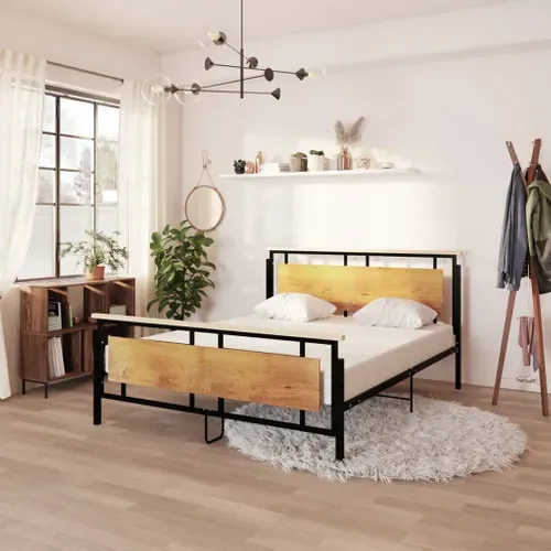 Cadre De Lit Sans Matelas Métal 160x200 Cm