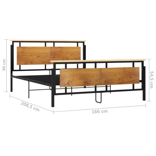 Cadre De Lit Sans Matelas Métal 160x200 Cm