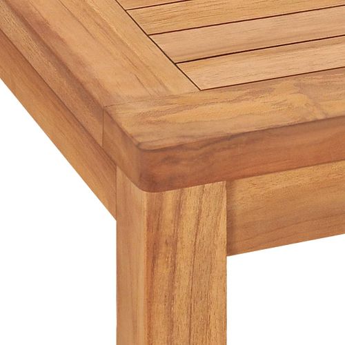 Table à Manger De Jardin 140x80x77 Cm Bois De Teck Solide Meuble De Patio Terrasse Extérieur