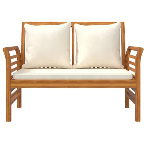 Salon De Jardin Avec Coussins 5 Pièces Bois D'acacia Solide Durable