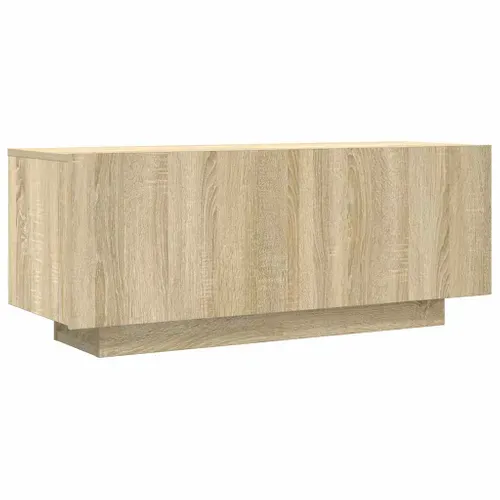 Meuble TV Chêne Sonoma 100x35x40 Cm Bois Contreplaqué