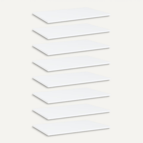 Panneaux De Bibliothèque 8 PCs Blanc 60x40x1,5 Cm Aggloméré