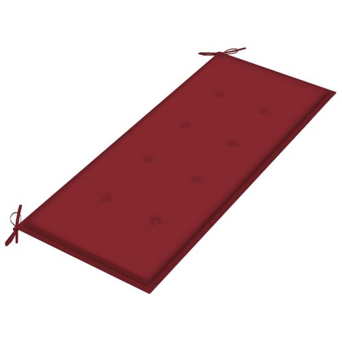 Banc De Jardin Pliable Avec Coussin 118 Cm Bambou