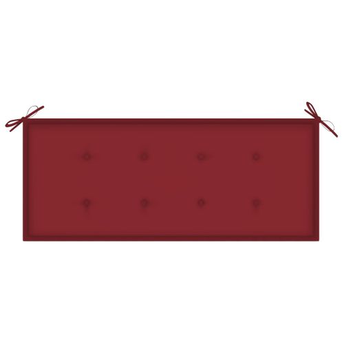 Banc De Jardin Pliable Avec Coussin 118 Cm Bambou
