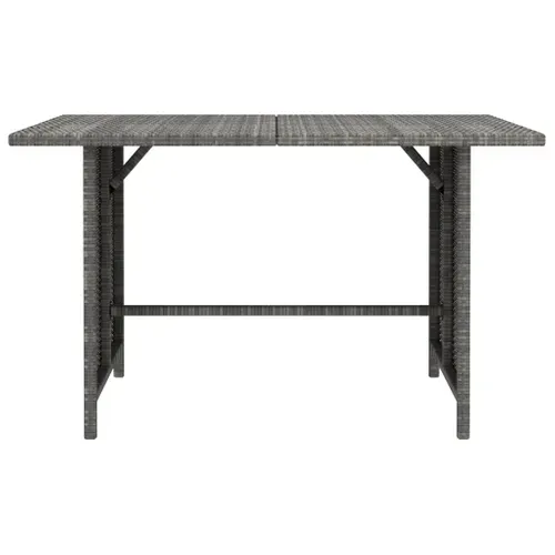 Salon De Jardin 10 Pièces Avec Coussins Résine Tressée Gris