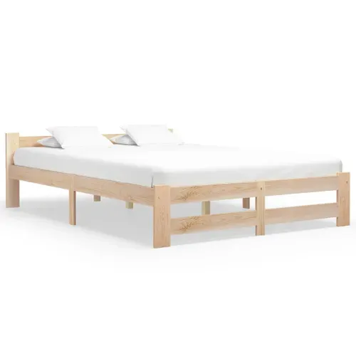 Cadre De Lit Sans Matelas Bois De Pin Massif 120x200 Cm