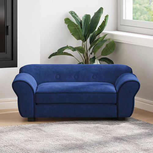 Canapé Pour Chien Bleu 72x45x30 Cm Peluche