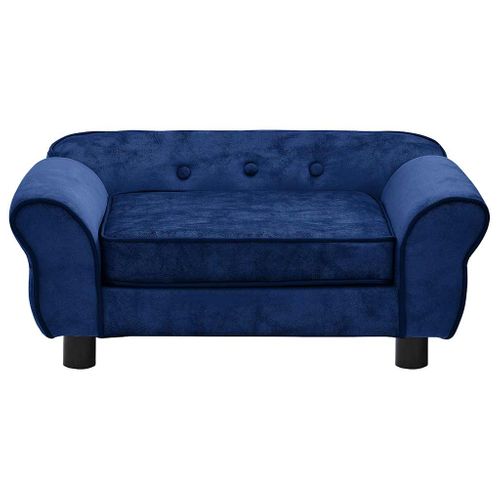 Canapé Pour Chien Bleu 72x45x30 Cm Peluche