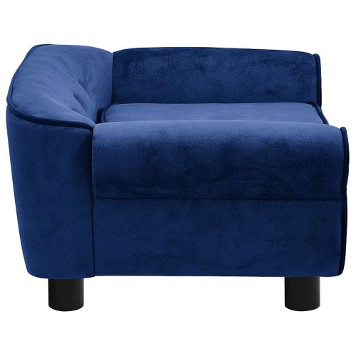 Canapé Pour Chien Bleu 72x45x30 Cm Peluche