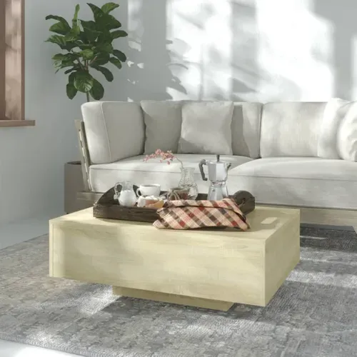 Table Basse Chêne Sonoma 85x55x31 Cm Bois Contreplaqué
