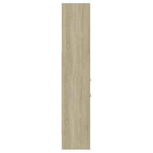 Bibliothèque Chêne Sonoma 40x35x180 Cm Bois Contreplaqué